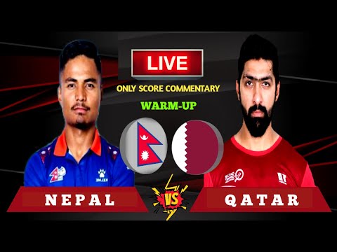 Thumbnail for Nepal vs Qatar Live Score & Commentary | Warm Up Match | Cricfoot Nepal