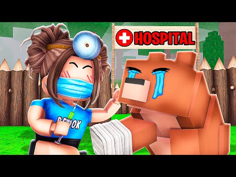 Thumbnail for We Built ANIMAL HOSPITAL BASE In 99 Nights In The Forest! (Roblox)