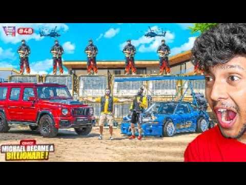 Thumbnail for MICHAEL BECOME BILLIONAIRE in GTA 5 REAL LIFE!🤑 #48