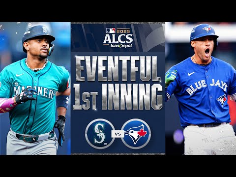 Thumbnail for FULL 1st INNING: The Mariners and Blue Jays come out SWINGING and combine for FIVE runs 💪