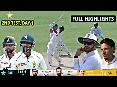 Thumbnail for Pakistan Vs South Africa 2ND Test Day 1 Full Highlights 2025 - Pak Vs SA 2ND Test Highlights, Shan