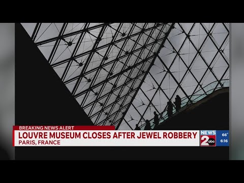 Thumbnail for Louvre closes after thieves steal crown jewels in heist