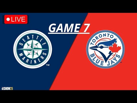 Thumbnail for 🔴 Game 7 Live Stream 🔴 Toronro BlueJays vs Seattle Mariners ll Postseason 2025 ll Mlb the Show 25