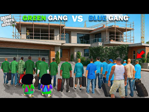 Thumbnail for Shinchan Green Gang And Franklin Blue Gang Return To Their Base In GTA 5!