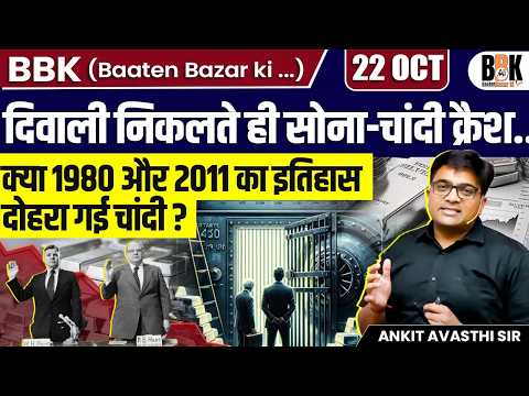 Thumbnail for Gold and Silver Prices Plunge! | What’s Behind the Sudden Crash? | By Ankit Avasthi Sir