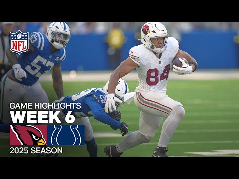 Thumbnail for Arizona Cardinals vs. Indianapolis Colts Game Highlights | NFL 2025 Season Week 6