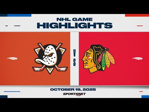 Thumbnail for NHL Highlights | Ducks vs. Blackhawks - October 19, 2025