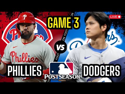 Thumbnail for Philadelphia Phillies vs Los Angeles Dodgers-  NLDS Playoffs: Game 3 - Live Stream - Color Radio