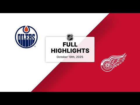 Thumbnail for NHL Highlights | Oilers vs. Red Wings | October 19, 2025