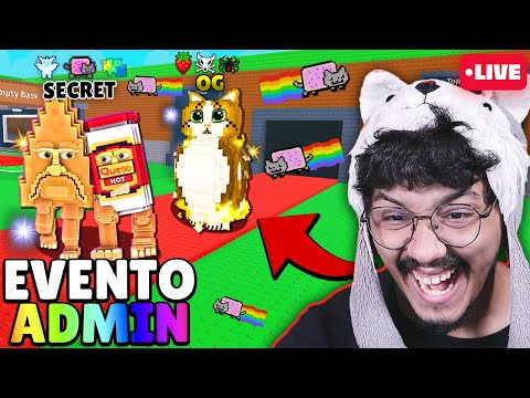 Thumbnail for 🔴 EVENTO ADMIN ABUSE no ROUBE um BRAINROT! TERÇA dos TACOS com NOVO SECRETO GRATIS! ROBLOX LIVE