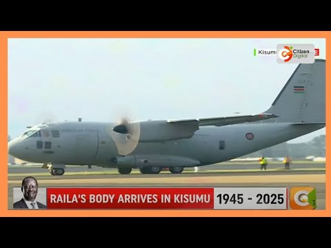 Thumbnail for Aircraft carrying the body of Raila Odinga lands at the Kisumu International Airport