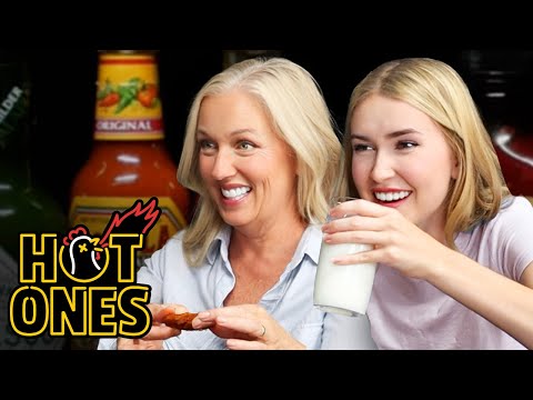 Thumbnail for Mia and Mama Maples Eat The World's Spiciest Wings | Hot Ones