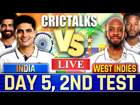 Thumbnail for Live: IND vs WI Live Match Today, 2nd Test Day 5, Live Cricket MatchTeam Scores & Commentary