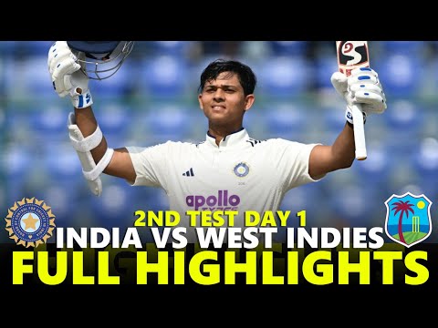 Thumbnail for India vs West Indies Full Highlights 2nd Test 2025 Day 1 | IND VS WI