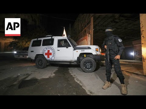 Thumbnail for Israel receives remains of four more hostages handed over by Hamas to Red Cross in Gaza