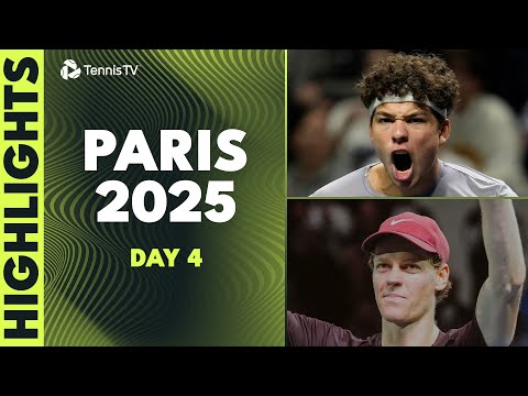 Thumbnail for Sinner Faces Cerundolo; Shelton, Medvedev & Bublik Feature | Paris 2025 Day 4 Highlights