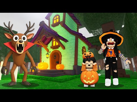Thumbnail for CONSTRUIMOS un refugio casa HALLOWEEN en el bosque PARA SOBREVIVIR 1000 DÍAS en roblox | paolazgames