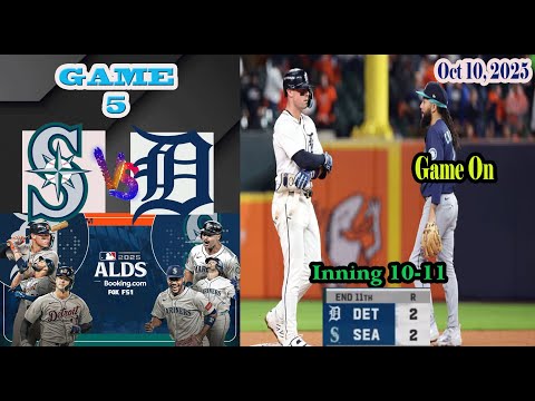 Thumbnail for Seattle Mariners vs Detroit Tigers  ALDS inning 10-11 Game 5 Highlights -MLB 10/10/2025
