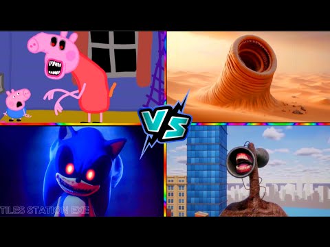 Thumbnail for PEPPA PIG.EXE Vs EROSION WORM Vs SONIC.EXE Vs SIREN HEAD - Wheel Spin | Tiles Hop Edm Rush!