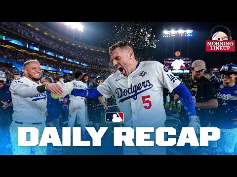 Thumbnail for Freddie Freeman walks it off in marathon World Series Game 3 | Morning Lineup (MLB Daily Recap)