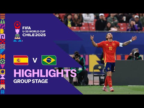 Thumbnail for Spain vs Brazil Highlights | FIFA U-20 World Cup Chile 2025