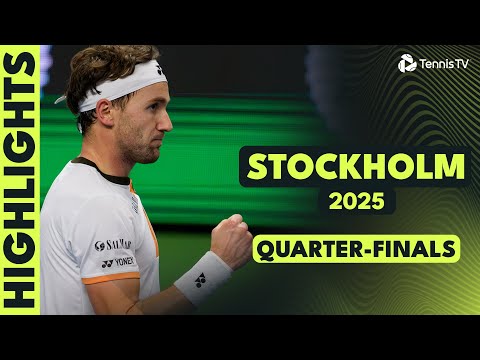 Thumbnail for Rollercoaster Ymer vs Shapovalov; Ruud, Rune & More! | Stockholm 2025 Quarter-Final Highlights