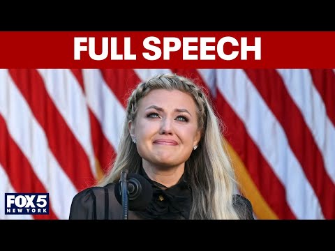 Thumbnail for FULL SPEECH: Erika Kirk accepts Medal of Freedom for late husband Charlie