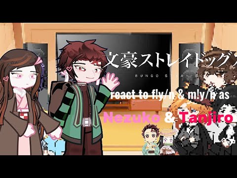 Thumbnail for BSD react to f!y/n & m!y/n as Nezuko & Tanjiro || AU