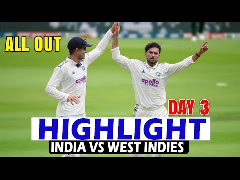 Thumbnail for INDIA VS WEST INDIES HIGHLIGHTS 2ND TEST MATCH 2025 DAY 3 | IND VS WI