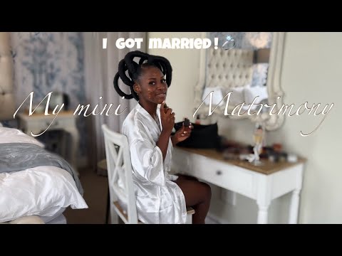 Thumbnail for My intimate wedding vlog PT 1🤍 | 12 guests | I did my own makeup | My dream day 
