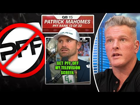 Thumbnail for "PFF Rankings Have No Place In The NFL Broadcast!" | Pat McAfee Show