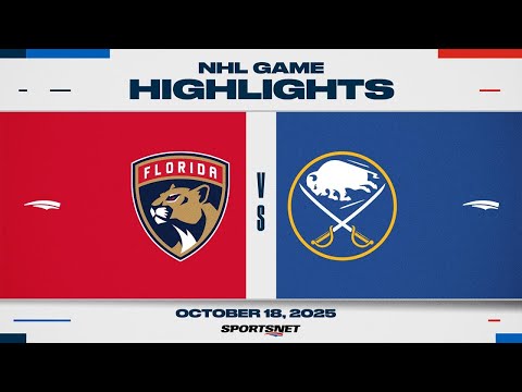 Thumbnail for NHL Highlights | Panthers vs. Sabres - October 18, 2025