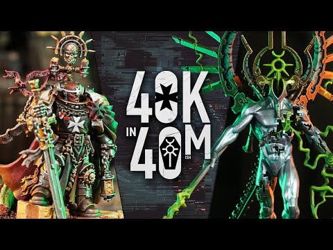 Thumbnail for Necrons vs Black Templar. Warhammer 40k in 40m