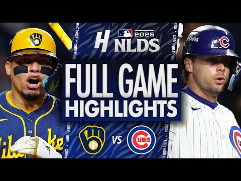 Thumbnail for Milwaukee Brewers vs Chicago Cubs - GAME 3 FULL HIGHLIGHTS | October 8, 2025 MLB Playoffs