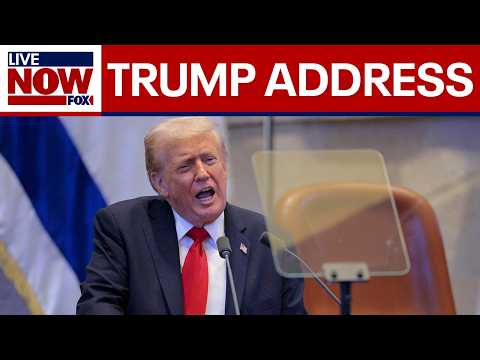 Thumbnail for FULL SPEECH: President Trump addresses the Knesset, Israel's parliament | LiveNOW from FOX