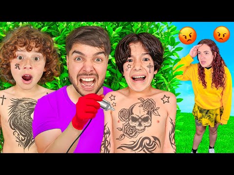 Thumbnail for TATUÉ a LOS NIÑOS a ESCONDIDAS de SUS PAPÁS !!