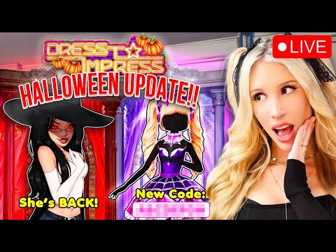 Thumbnail for 😱 DRESS TO IMPRESS HALLOWEEN UPDATE... *NEW QUEST, 2 NEW SECRET ITEMS, AND MORE*