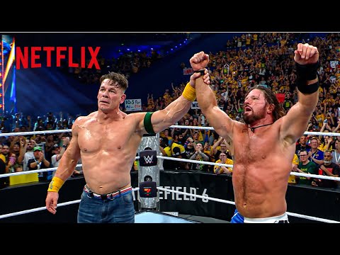 Thumbnail for John Cena defeats AJ Styles in an ALL-TIME CLASSIC to close out rivalry | WWE Crown Jewel | 10/11/25