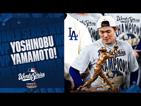 Thumbnail for Yoshinobu Yamamoto is named 2025 World Series MVP after WINNING 3 GAMES for the Dodgers 🏆 山本由伸ハイライト