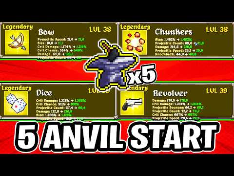 Thumbnail for 5 ANVILS with 6 Upgrade Weapons is THIS INSANE | Megabonk Modded