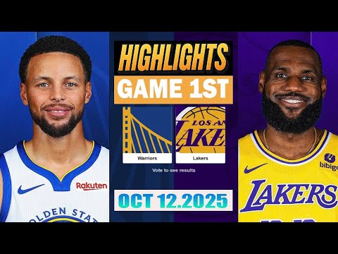 Thumbnail for Los Angeles Lakers VS Golden State Warriors Game 1st Highlights Oct 12 , 2025 ,NBA  Season 2025