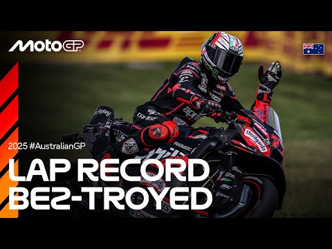 Thumbnail for The crazy fast last 5 minutes of MotoGP Practice 👀 | 2025 Australian GP