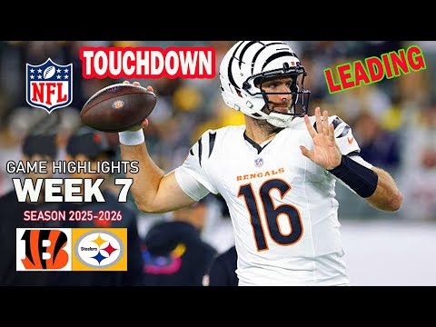 Thumbnail for Steelers vs Bengals GAME Highlights WEEK 7 |2025 NFL Highlights