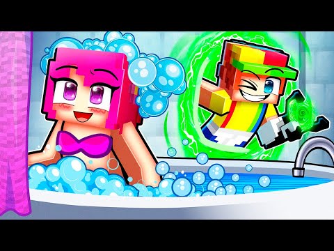 Thumbnail for Using PORTAL MOD to SPY on My CRUSH in Minecraft!