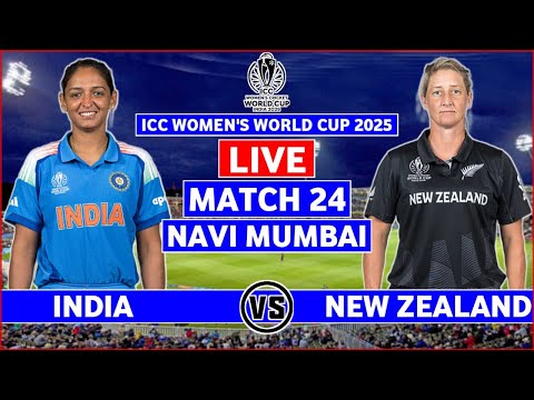 Thumbnail for India vs New Zealand Live | IND W vs NZ W Live Scores & Commentary | ICC Womens World Cup Live