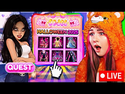 Thumbnail for [HALLOWEEN 🎃] Playing NEW QUEST, Showing SECRETS & More UPDATES! | ROBLOX Dress To Impress