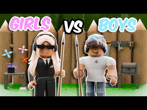Thumbnail for BOYS vs GIRLS BUILD BATTLE in 99 NIGHTS IN THE FOREST