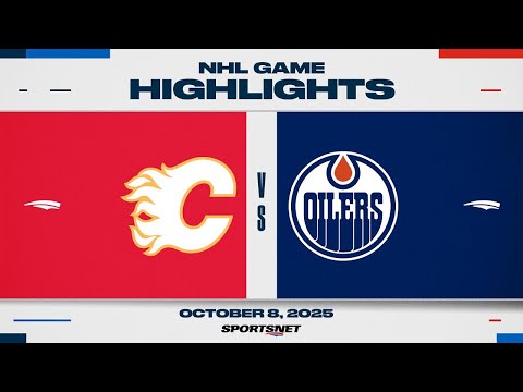 Thumbnail for NHL Highlights | Flames vs. Oilers - October 8, 2025