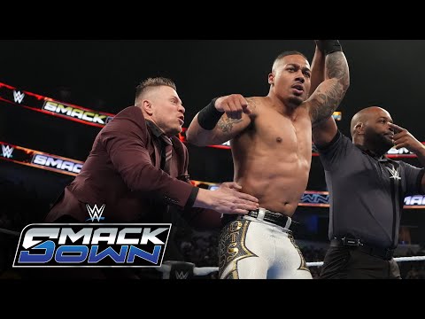 Thumbnail for The Miz ambushes Carmelo Hayes after Hayes defeats Kit Wilson: SmackDown highlights, Oct. 31, 2025