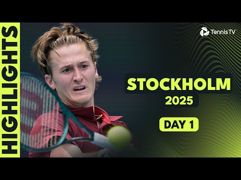 Thumbnail for Griekspoor vs Fearnley Marathon, Popyrin vs Korda; Borg In Action! | Stockholm 2025 Day 1 Highlights